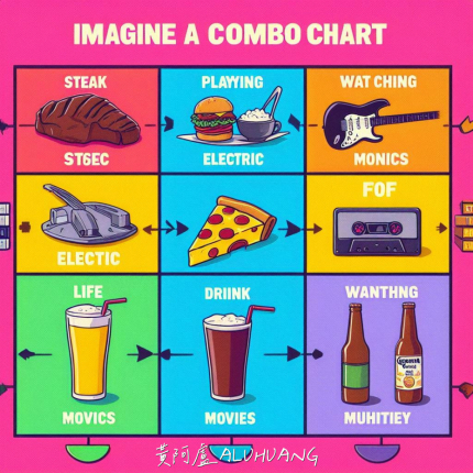 牛排、打電動、看電影、飲料