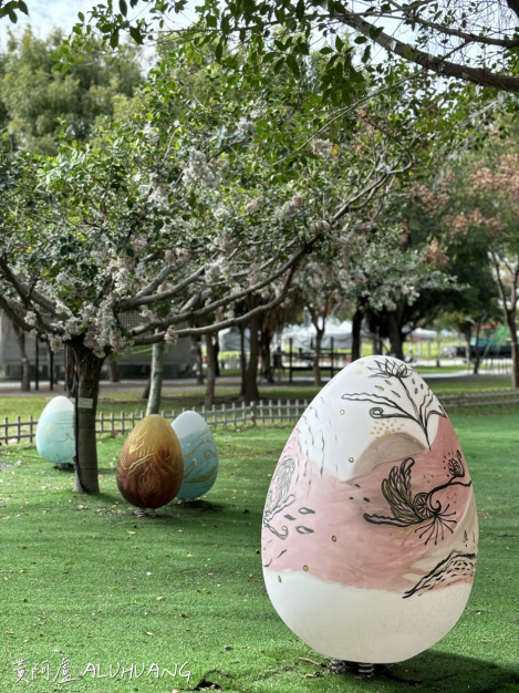 中央公園雞蛋燈展示區