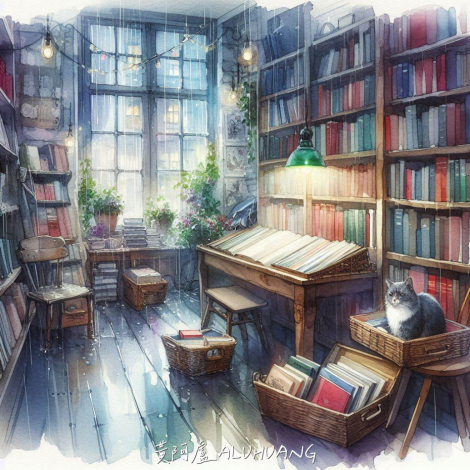 下雨的書店無誤